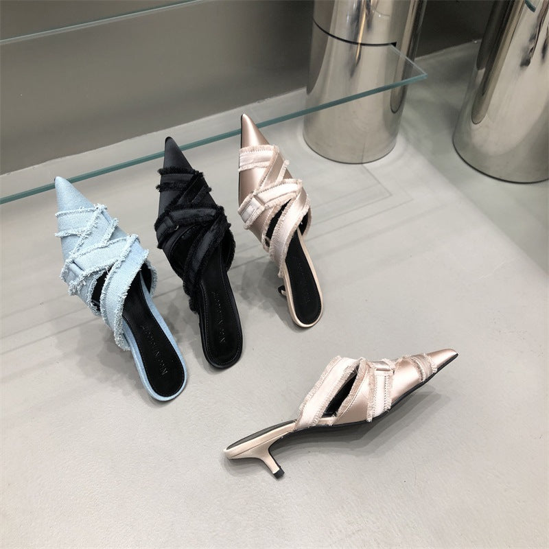 Hot Girl – sandales à talons chaton pour femmes, vêtements d'extérieur d'été