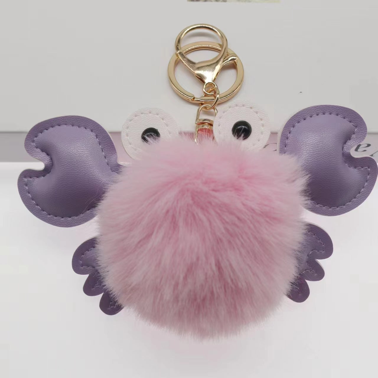 Pendentif porte-clés crabe mignon de dessin animé