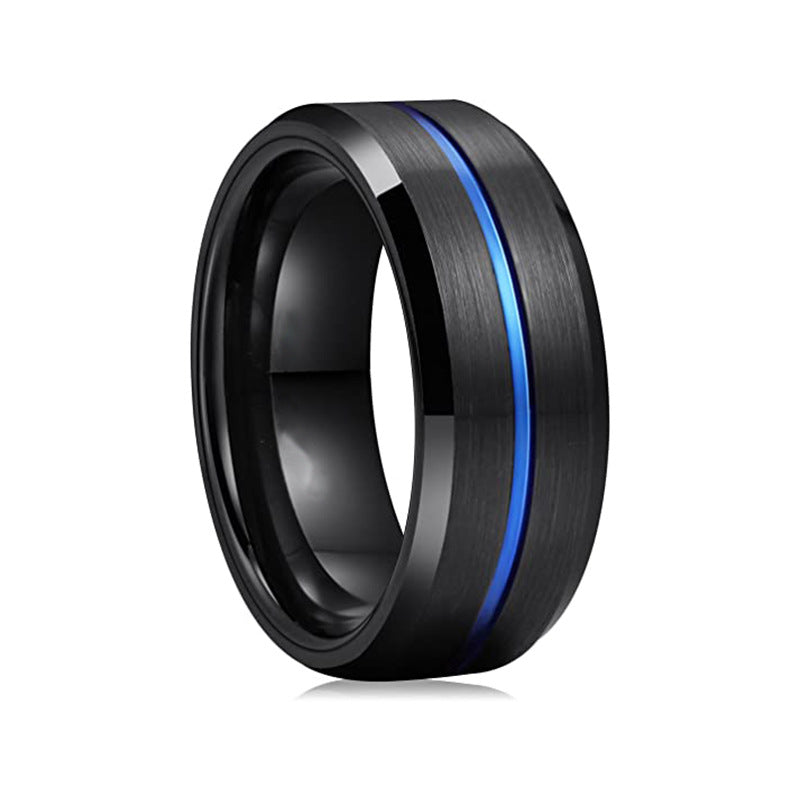 Fashion Personalized Bilateral Frosted Ring