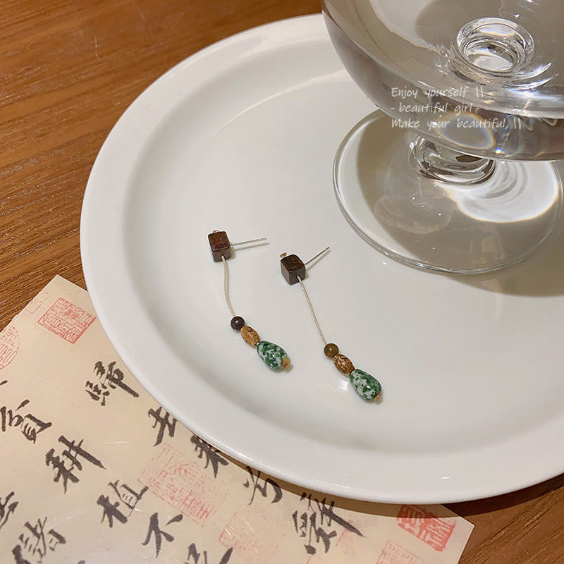 Niche Natural Stone Imitated Earrings For Women