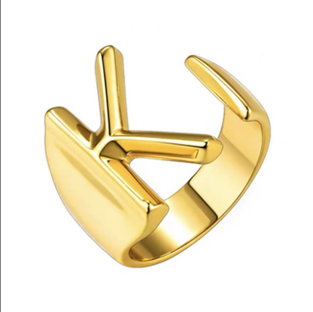 Women's Personality Fashion 26 English Letters Ring