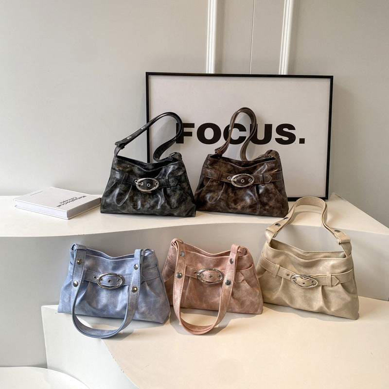 Sac à bandoulière plissé à la mode d'été