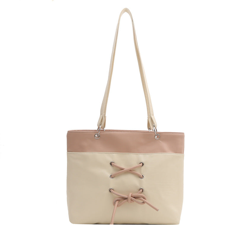 Ins One-shoulder Underarm Tote Bag For Work Texture Large Capacity