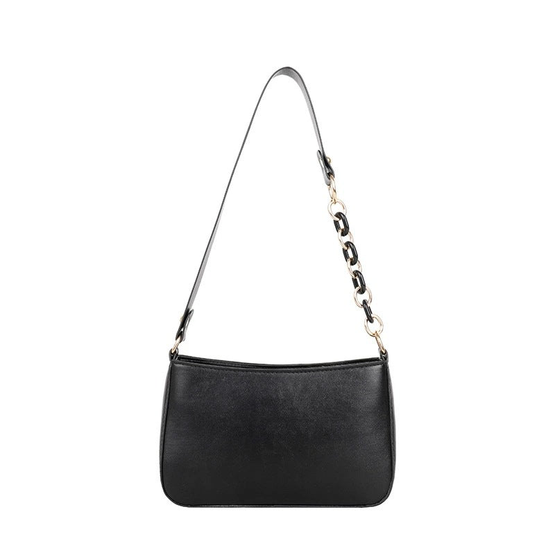 Sac à bandoulière simple avec chaîne et texture de célébrité sur Internet