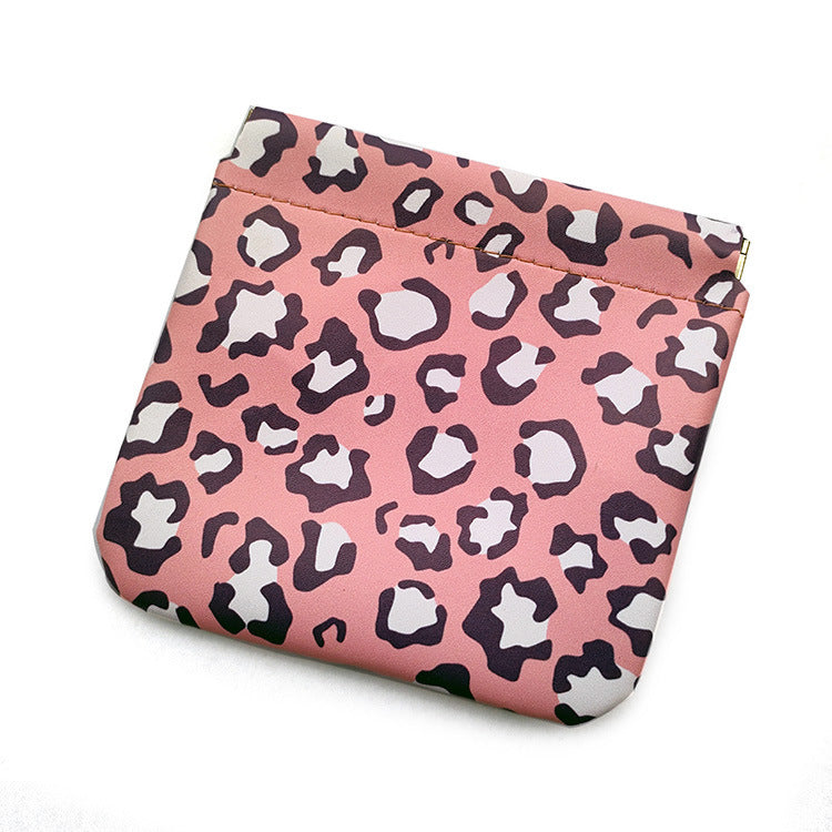 Ins Mini sac à cosmétiques en cuir portable super populaire