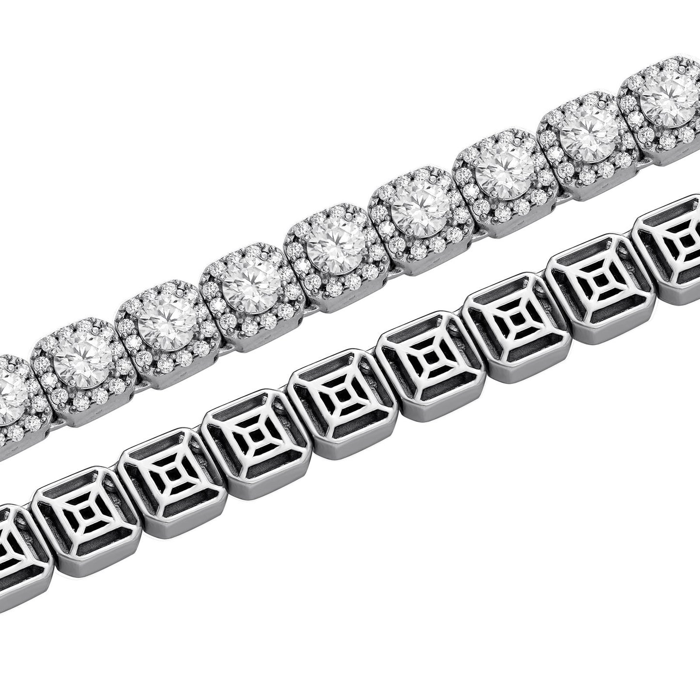 Collar Hip Hop Hombre Plata Candy