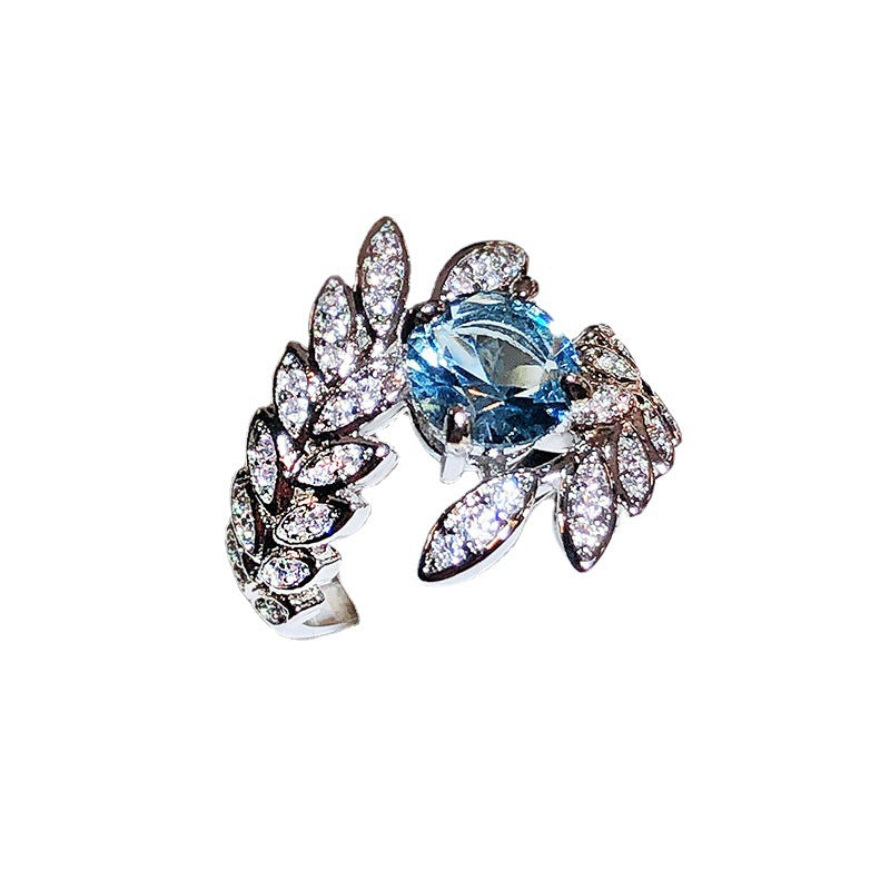 Bague Super Plume De Paon Ouverture Femelle