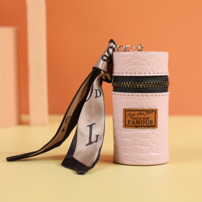 Creative Leather Presbyopic Bucket Key Case