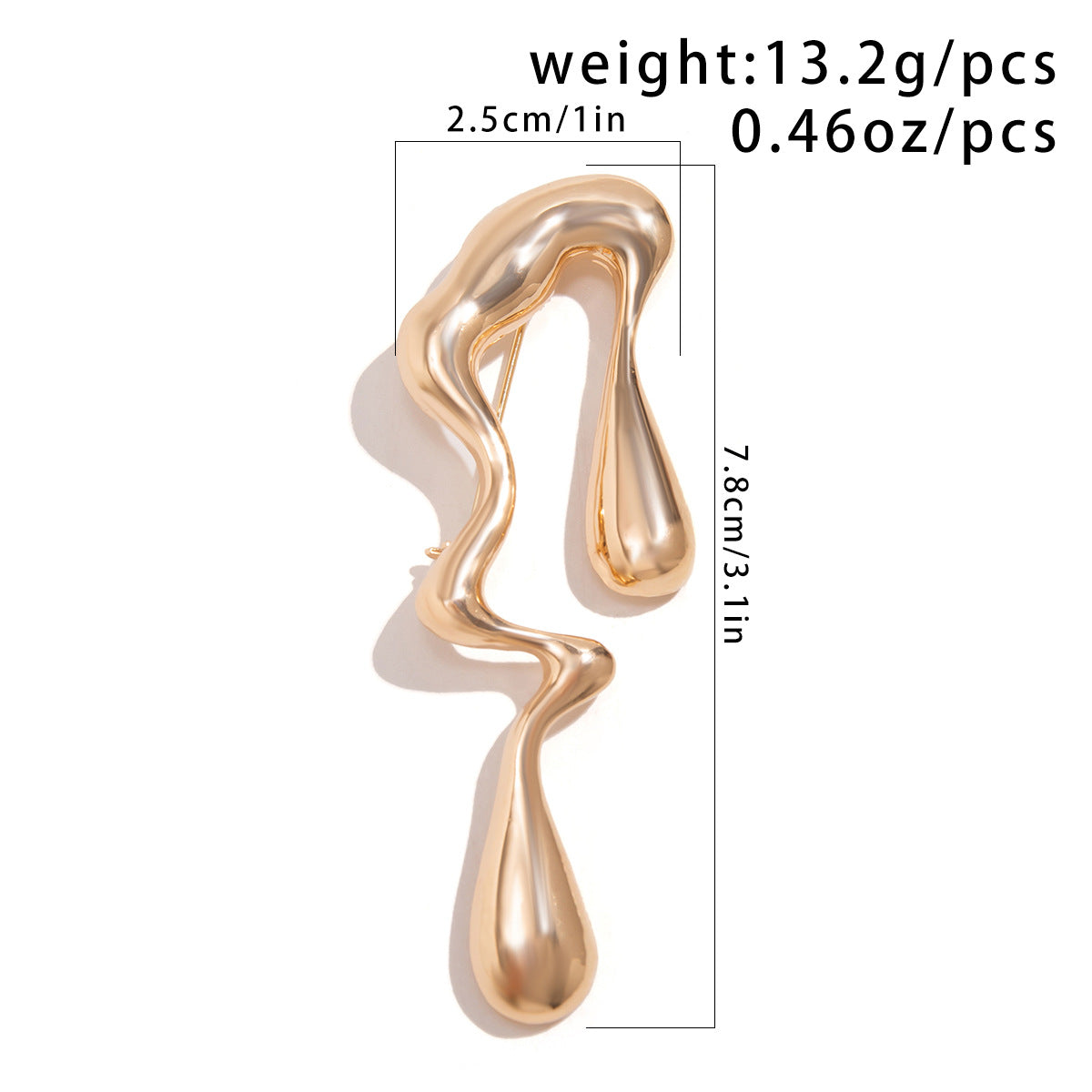 Broche Lave Liquide Noeud Manteau Femme