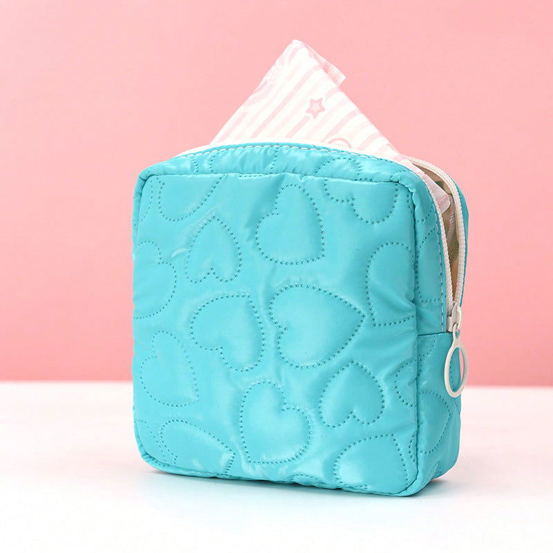 Sac de rangement couleur bonbon, mignon, étudiant Portable