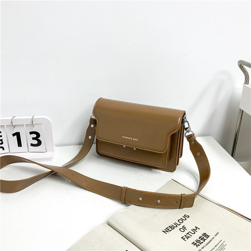 Simple PU petit carré étudiant mode décontracté tout-match sac à bandoulière
