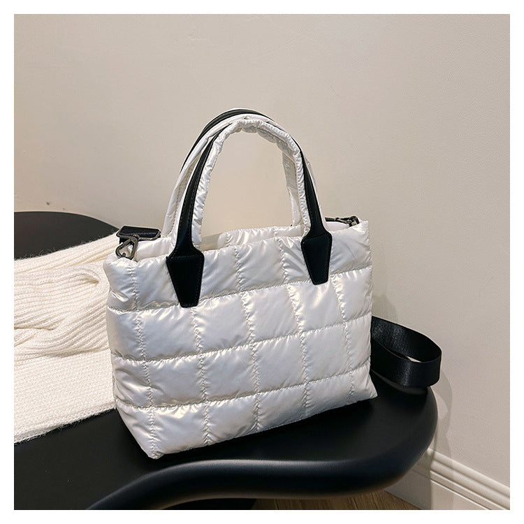 Bolso tipo chaqueta de algodón tipo bandolera con hombro para mujer de gran capacidad