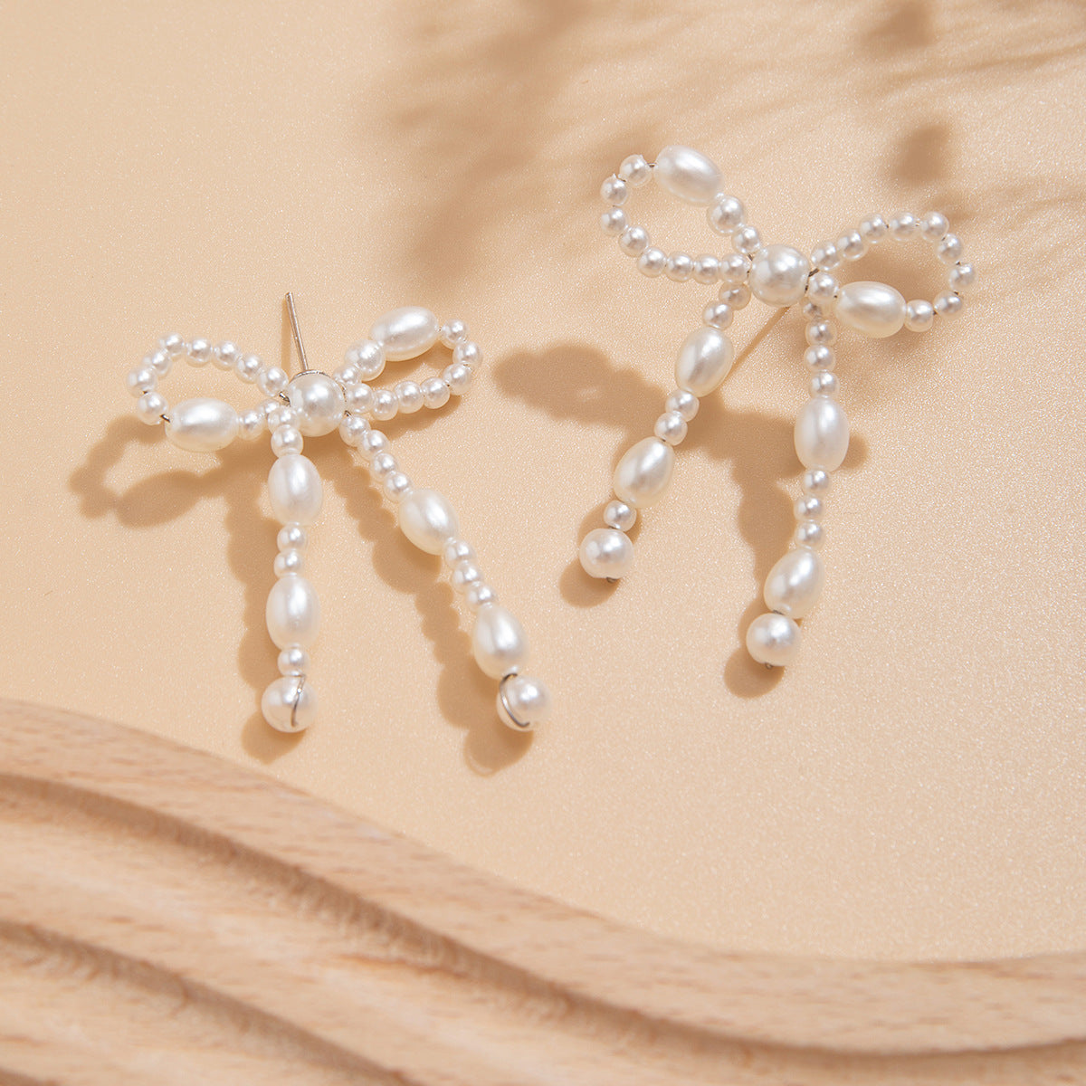 Boucles d'oreilles à pampilles françaises, nœud européen et américain, simples