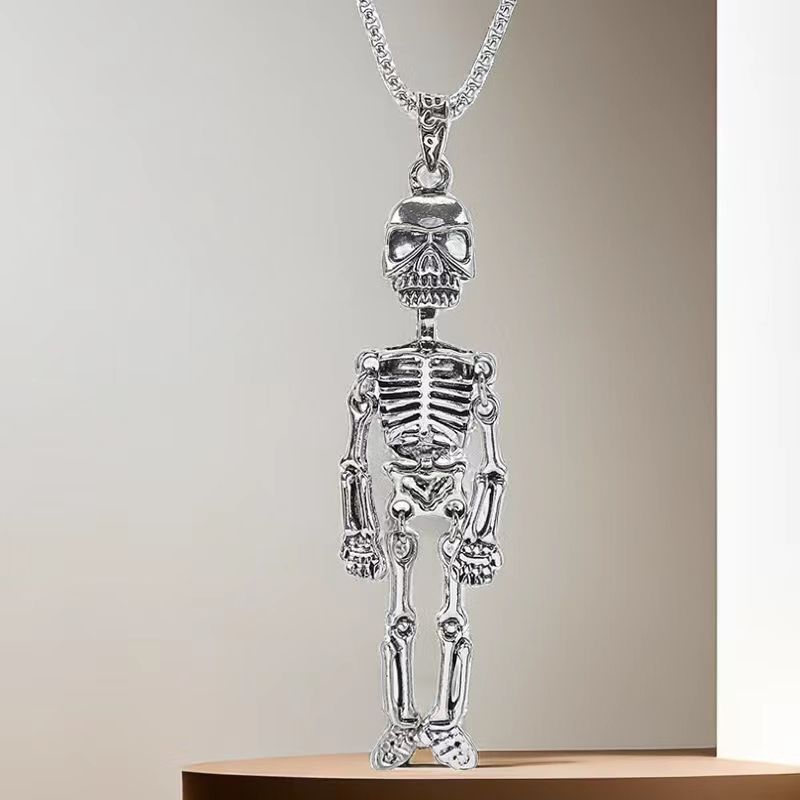 Titanium Steel Necklace Men's Hip Hop Niche Skull