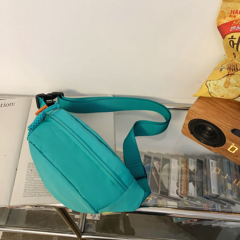 Bolsos deportivos para el pecho para hombre y mujer, bolso cruzado sencillo e informal que combina con todo