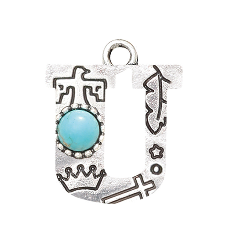 Fashion Alloy Alphabet Letter Earrings Accessories