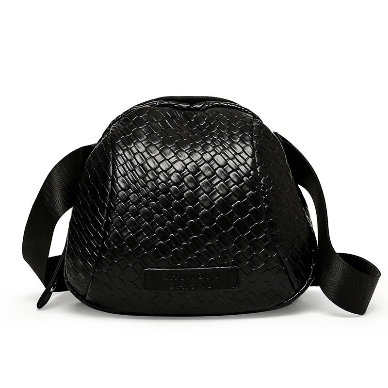 Sac messager à bandoulière en PU tissé