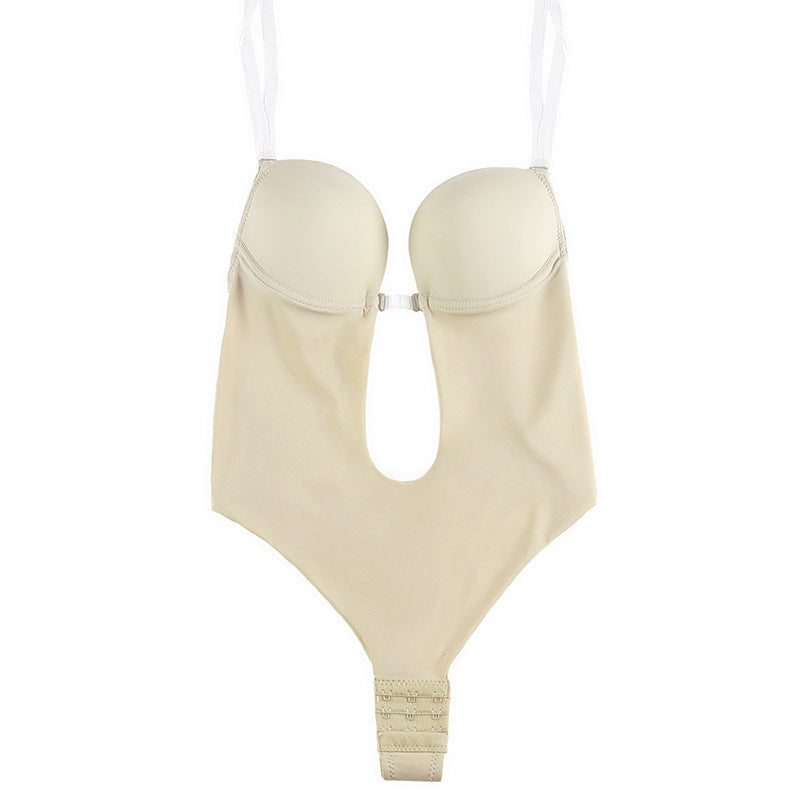 Sujetador invisible con tirantes para el hombro, sin espalda, sin costuras, fajas de una pieza