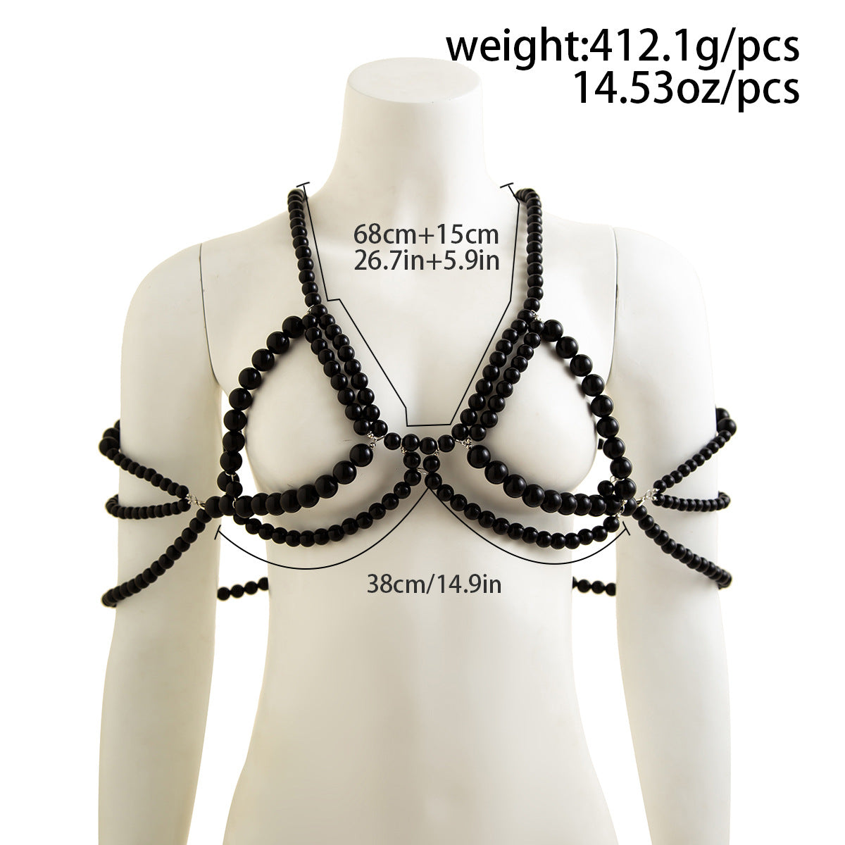 Chaîne de vêtements de soutien-gorge en perles de vacances pour femme