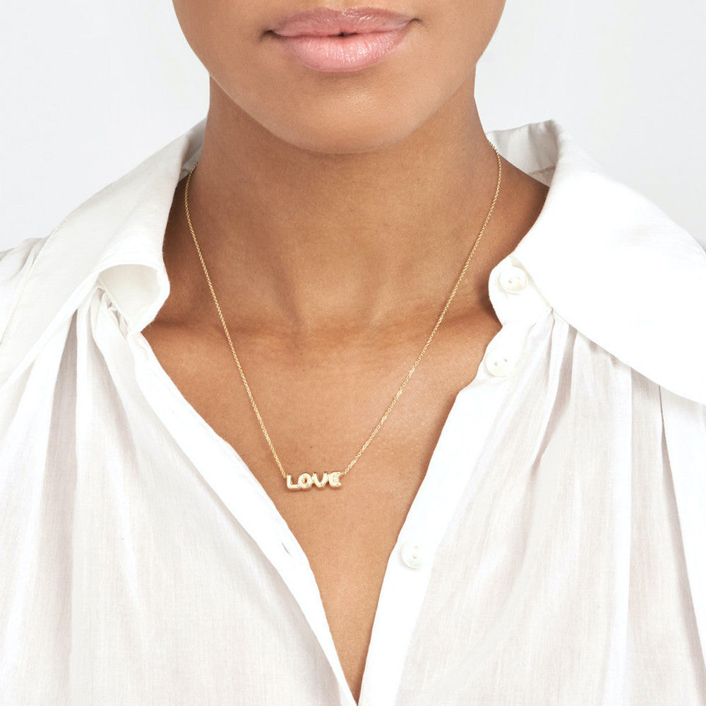 Fashion 18K Gold Brass Balloon Necklace