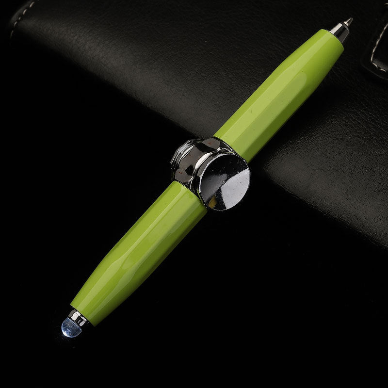 Stylo à bille en métal gyroscopique à décompression rotative, stylo LED multifonction créatif, à la mode, fournitures scolaires et de bureau, stylos d'écriture