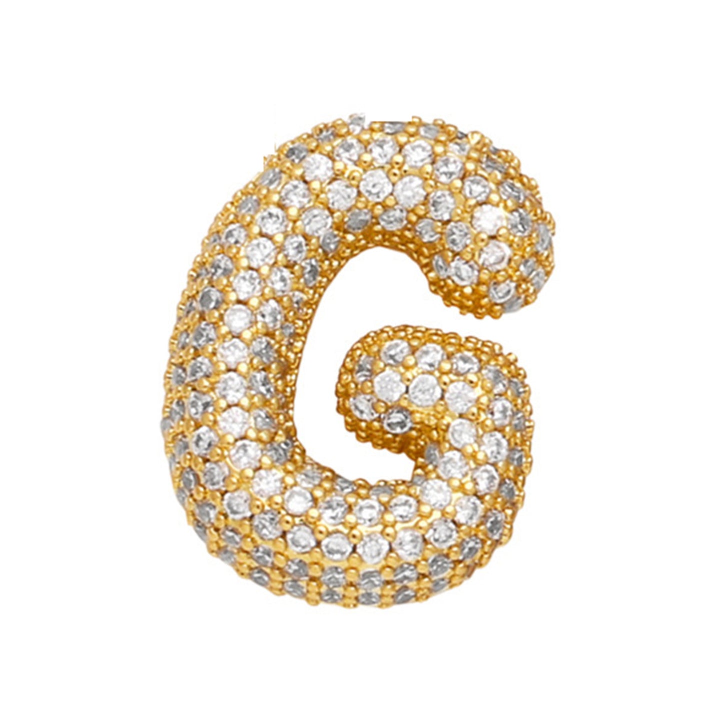18K Gold Plated Balloon English Letter Pendant Necklace