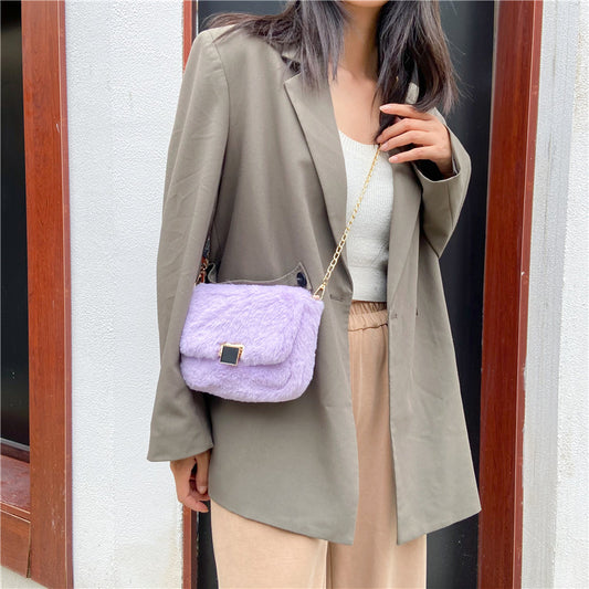 Sac à chaîne à bandoulière simple à la mode pour femmes
