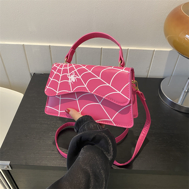 Sac de messager d'épaule impression de toile d'araignée de mode