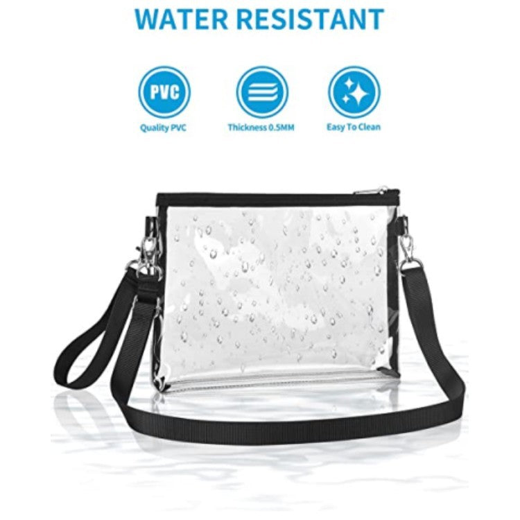 Sac à bandoulière transparent, portefeuille, sac à main de voyage