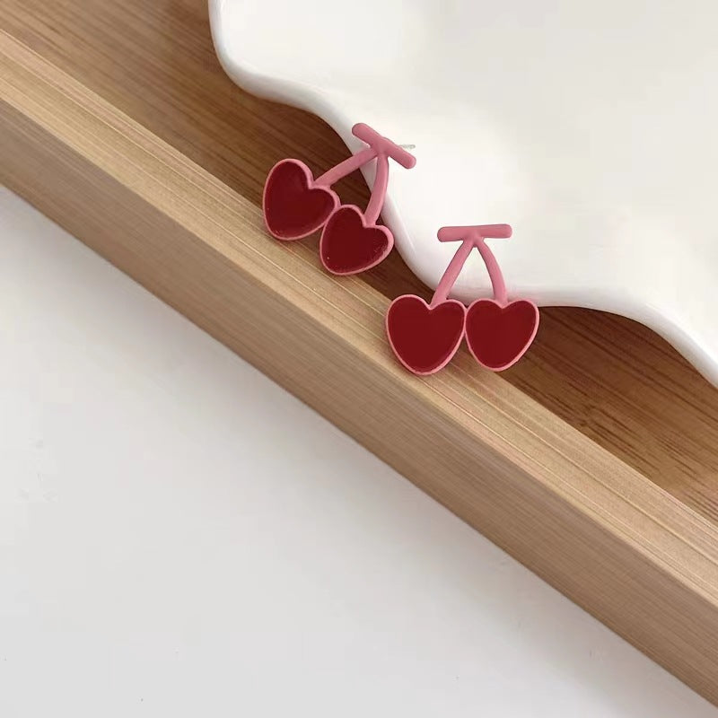 Petites boucles d'oreilles coréennes exquises, style froid