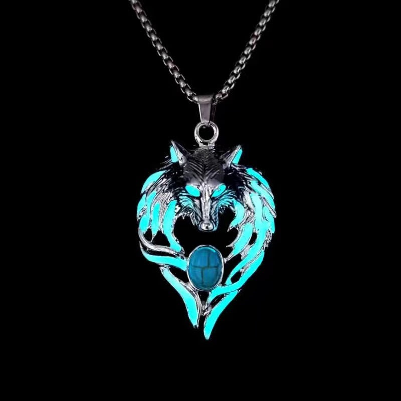 Enrouleur de ligne dominatrice, collier Noctilucent, pendentif Vintage, conception de Niche