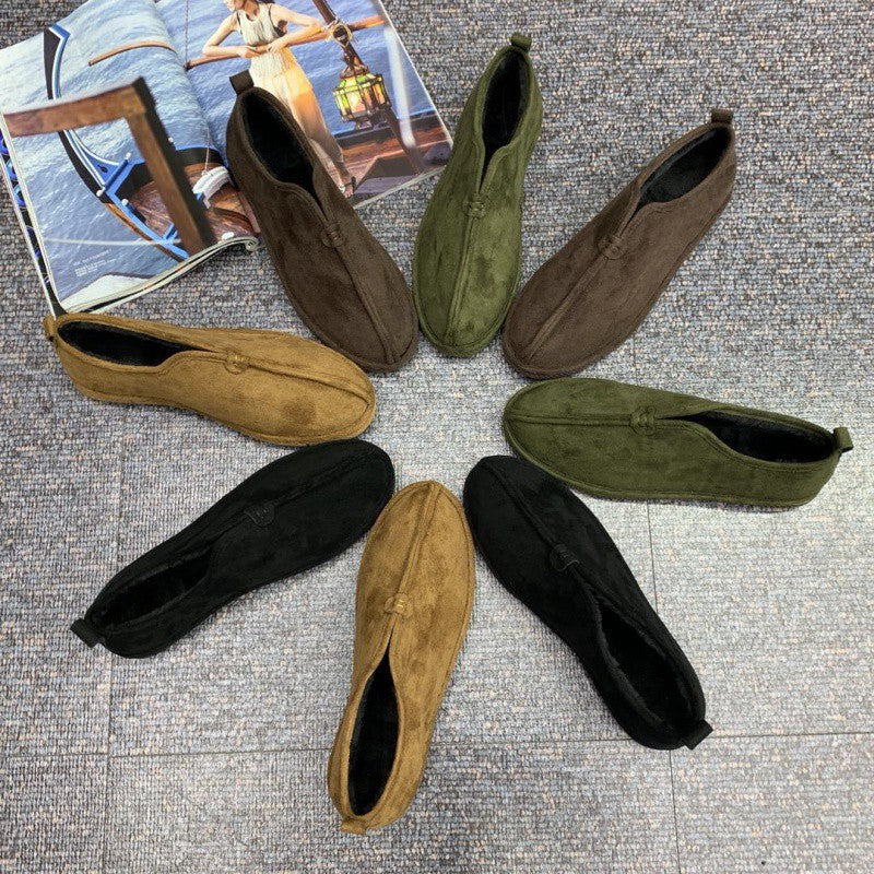 Chaussures rembourrées en coton isolées en velours doux et confortables