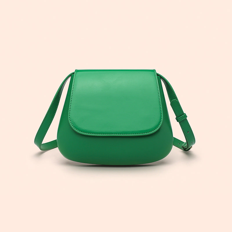 Bolso bandolera de cuero vegano para mujer, bolso de hombro pequeño Retro con correa larga ajustable