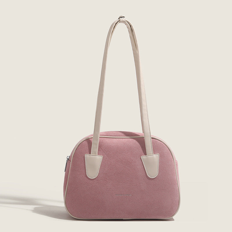 Sac d'oreiller givré de couleur contrastée de Bowling Portable de niche de corée du sud
