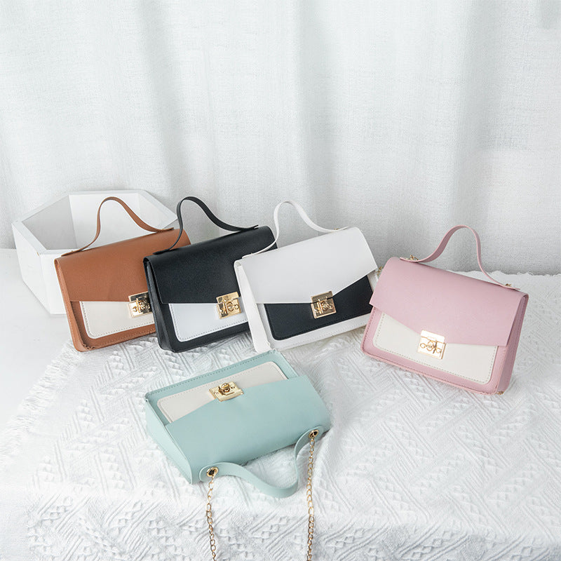 Sac messager à bandoulière avec serrure à chaîne à la mode