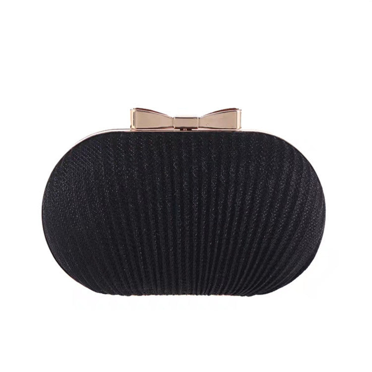 Sac de dîner plissé à la mode en forme d'œuf d'oie et de papillon