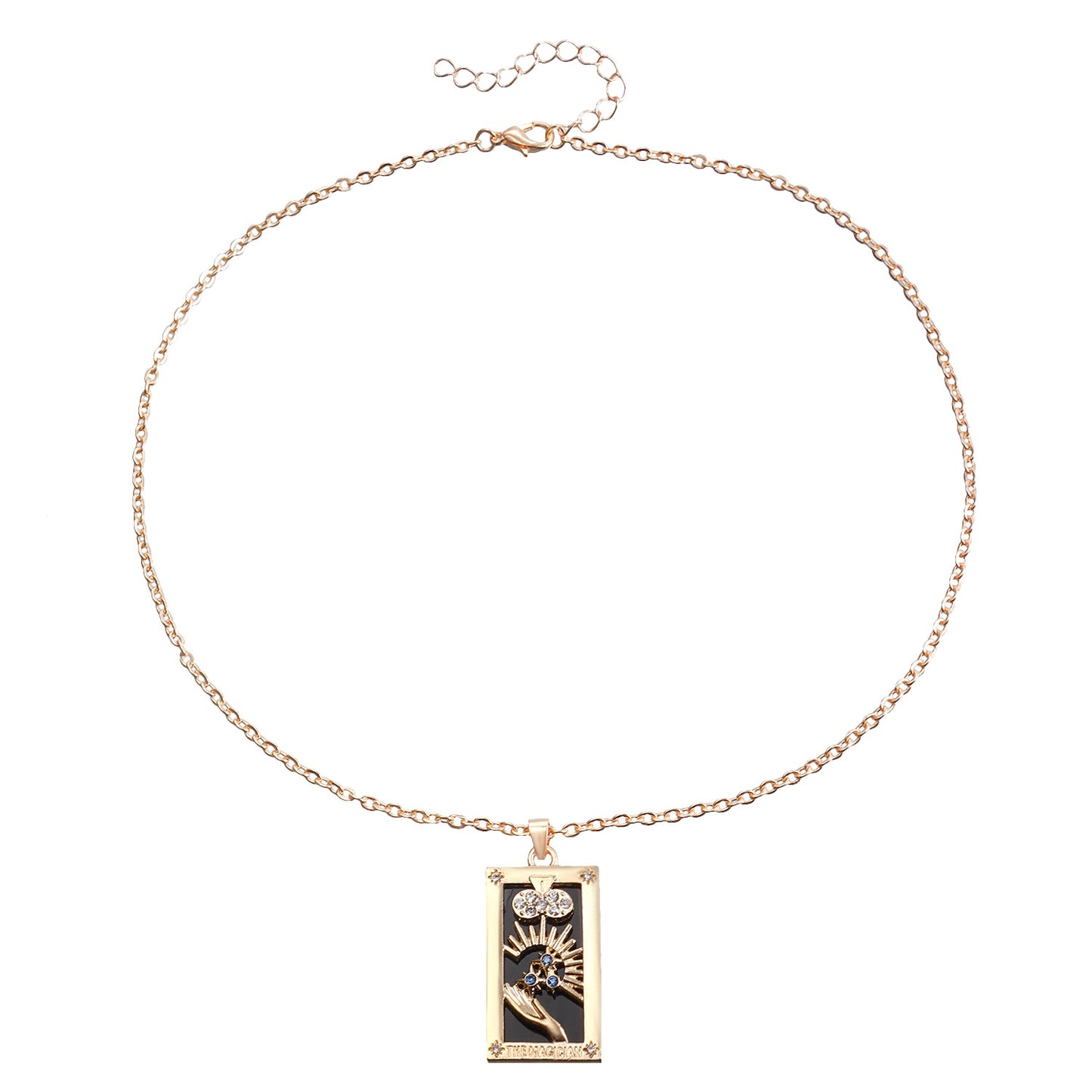 Adorno Simple Chica Caliente Placa Cuadrada Collar Mujer