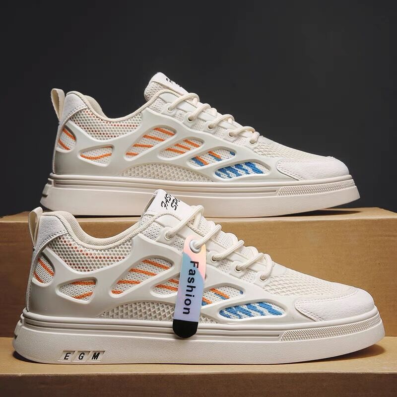 Zapatos planos deportivos de malla para estudiantes de secundaria, transpirables