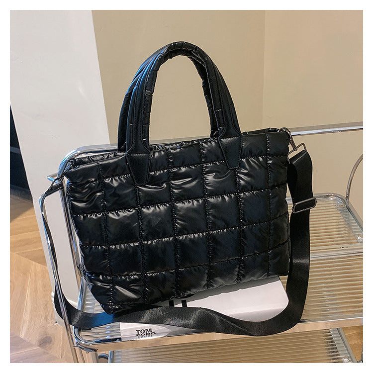 Bolso tipo chaqueta de algodón tipo bandolera con hombro para mujer de gran capacidad