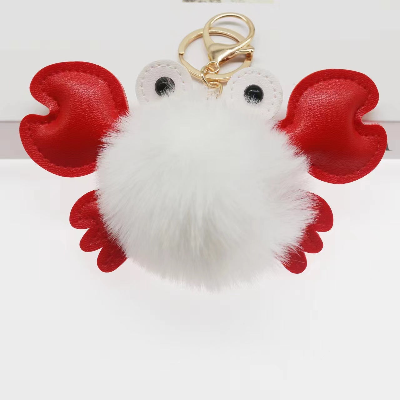 Pendentif porte-clés crabe mignon de dessin animé