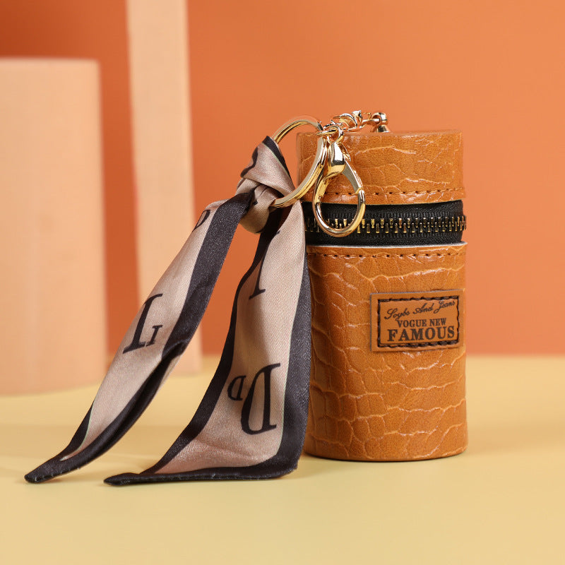 Creative Leather Presbyopic Bucket Key Case