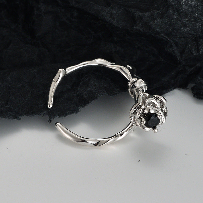 Sterling Silver Rose Ring For Women