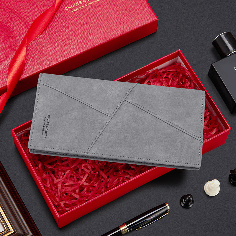 Cartera de hombre moda larga multifuncional