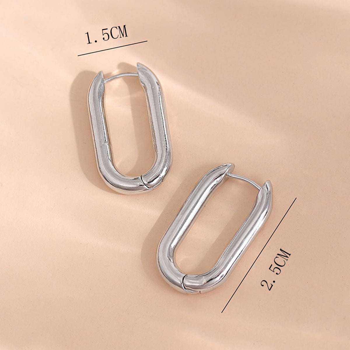 Simple Rectangular Copper-plated Gold Ear Clip