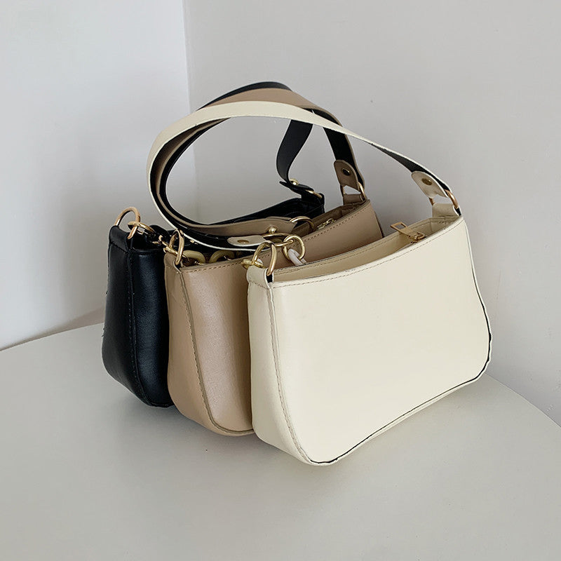 Sac à bandoulière simple avec chaîne et texture de célébrité sur Internet