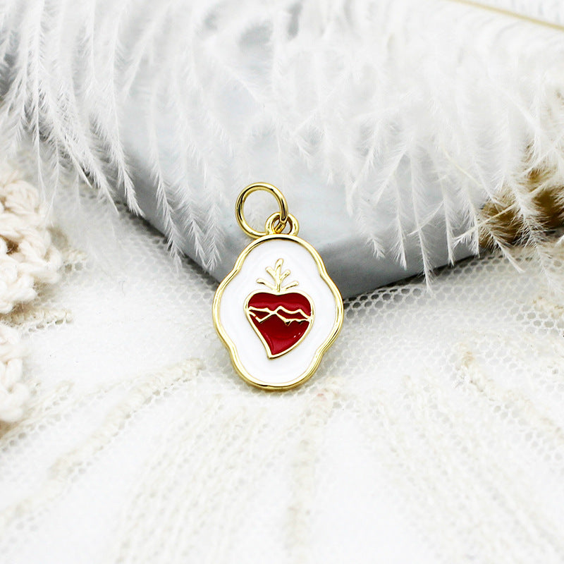 Bonbons amour coeur pièce suspendue pendentif collier boucles d'oreilles bricolage matériel accessoires