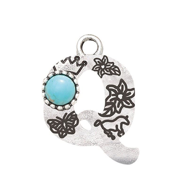 Fashion Alloy Alphabet Letter Earrings Accessories