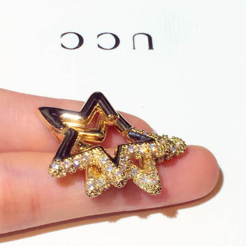 Zircon XINGX boucles d'oreilles capricieuses femme