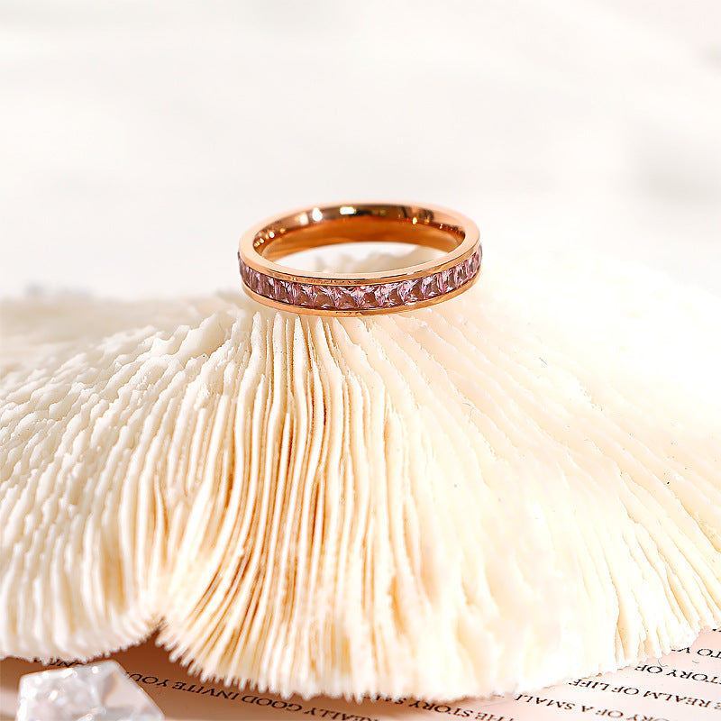Couleur de bague étoilée simple à la mode