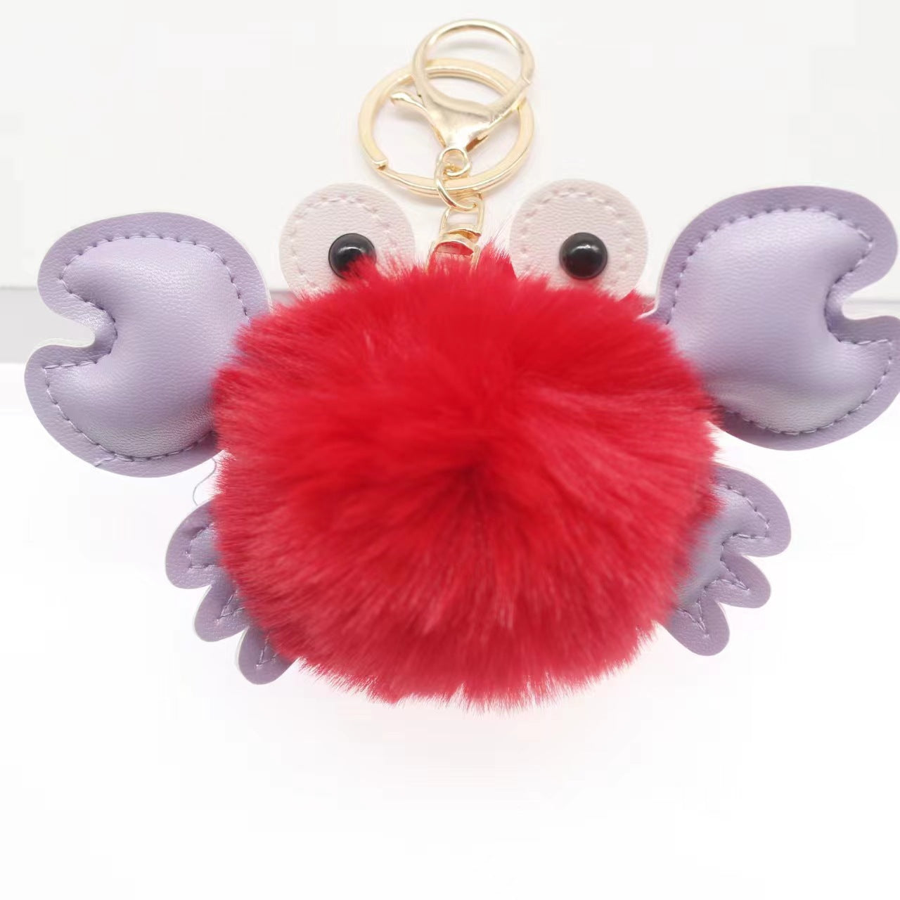 Pendentif porte-clés crabe mignon de dessin animé